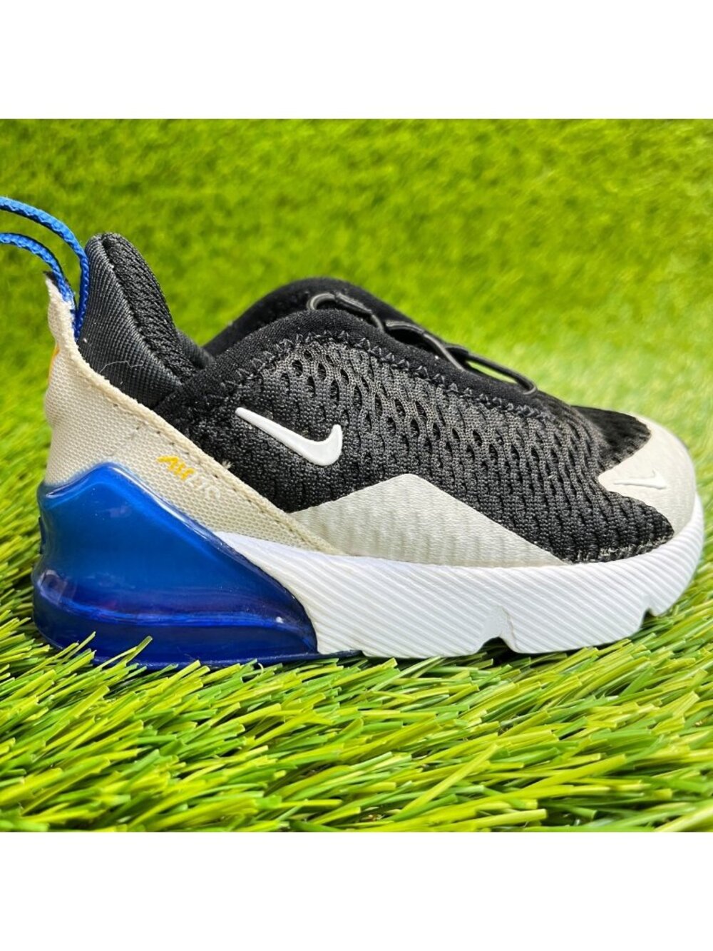 Nike Air Max 270 Toddler Size 4C Black White Athletic Running Shoes Sneakers